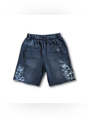 Travis Scott Cactus Jack T-Rex Skull Skeleton Graphic Shorts Men’s M Goth Core